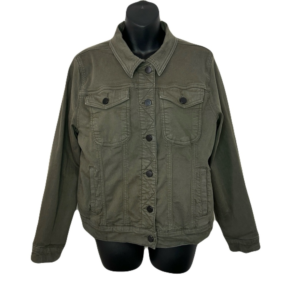 Prosperity Classic Olive Denim Jacket